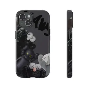 Kaws Bear Print Phone Case, Vintage Kaws Tough Phone Case