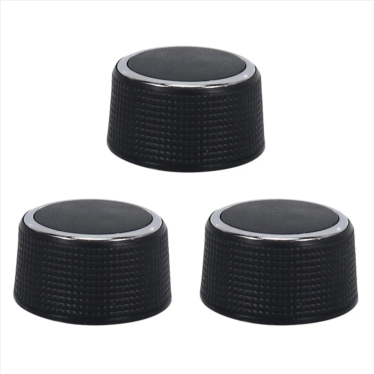 3Pcs Car Audio Control Knob Dial Tuner - Rear Radio Volume Control for 07-13 Chevy Tahoe, Chevrolet Silverado, GMC Acadia, Sierra 1500, Yukon XL, Buick Center Console (Part No. 22912547)