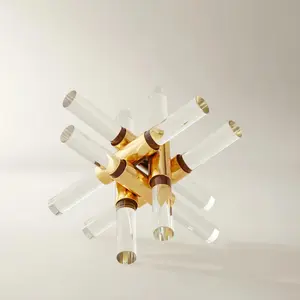 Z Gallerie Glass & Gold Decorative Object Unique Angel Design Metal Home Decoration Decorating