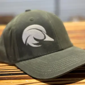 Waxed Canvas Green Logo Hat