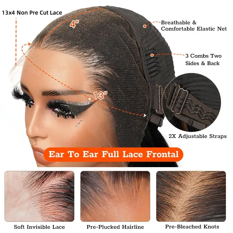 [Spring Essential] Wiggins Hair Short Curly Wigs 7x4 Pre Cut Ready To Go Glueless Wigs Ready To Wear Human Hair Beginners Friendly 13x4 Lace Frontal Wigs #SpringStatements #WeeklyDeals 4