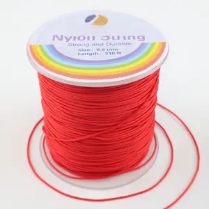 0.8mm Durable Nylon Cord - Nylon Thread for DIY Beading, Jewelry Making & Handmade Projects, Ideal for Weaving Techniques Like Rattail Braiding, Kumihimo