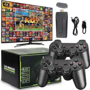 Wireless Game Controller, HD Ps Arcade Box HDMI 4K Home Gaming Console, Wireless Handheld Joystick for Video Games