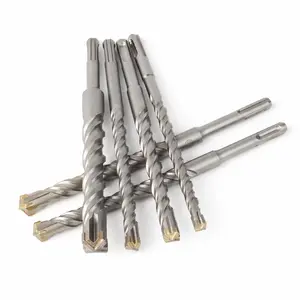 Sds Plus Drill Bit Set 7 Pieces, Concrete Drill Bits 110mm (diameter 4-12mm), Impact Drill Bits with 4 Cutting Edges