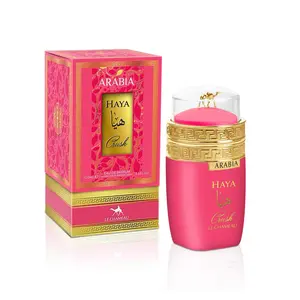 LE CHAMEAU Arabia Haya Crush EDP for Women 3.4 FL.OZ 100ML - Pink & Gold Design