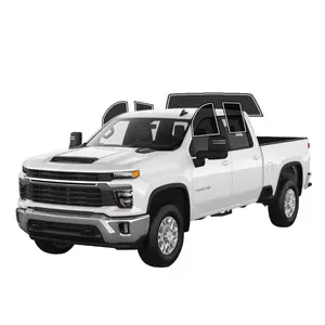 Precut Window Tint Film For Chevy Silverado 2500 Crew 2020-2026 Window 2Ply Anti-Shatter, UV Block, Privacy Protection, Easy Install, No Trimming Needed,Heat & Glare Reduction