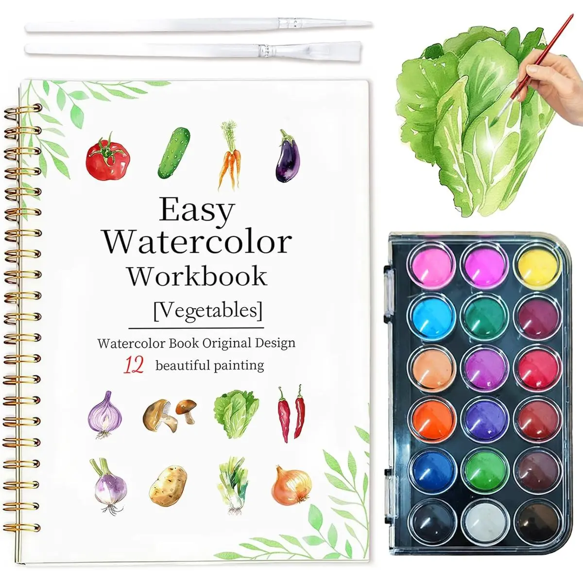 Vegetables - 18 Water Colors