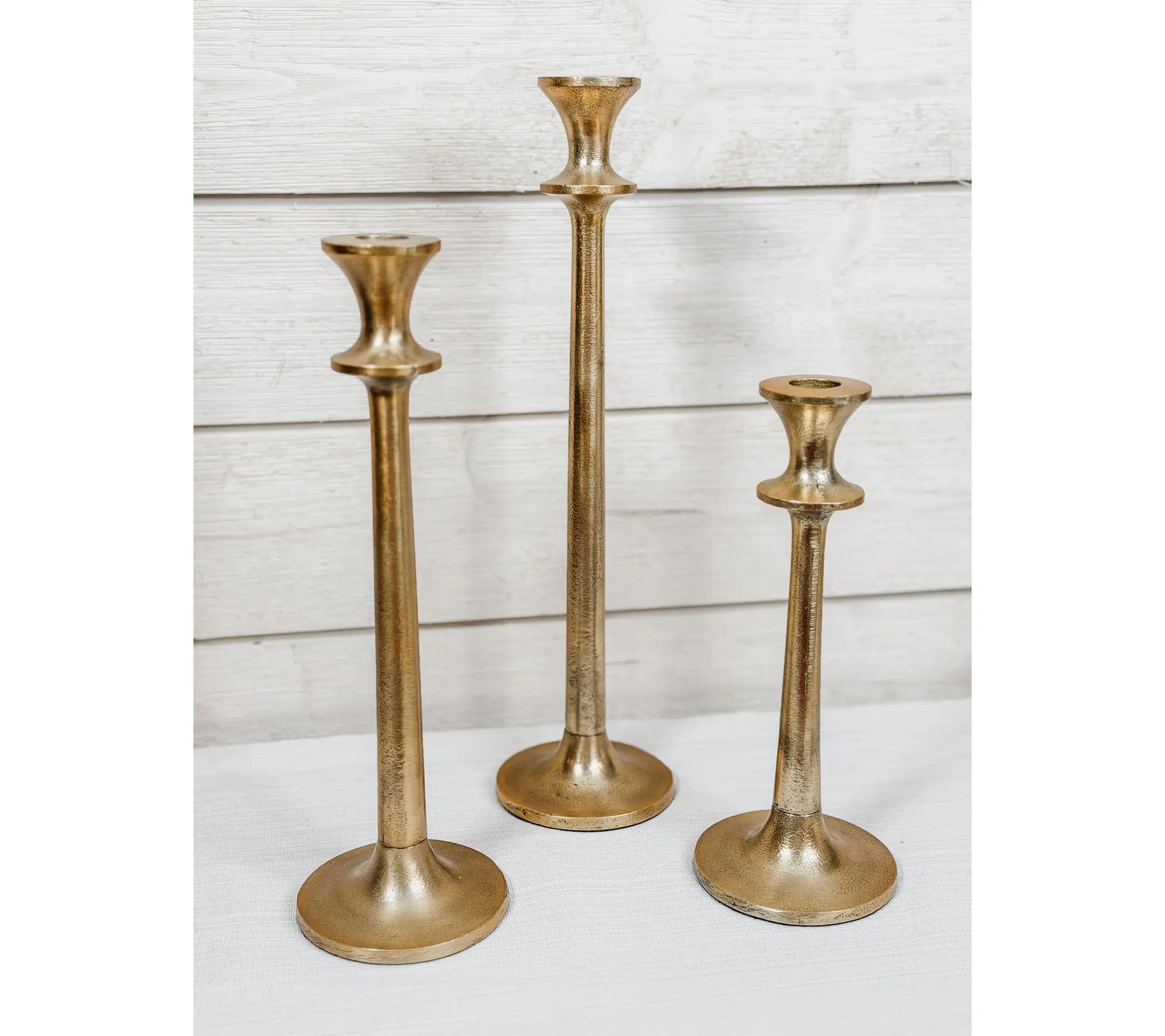 Simply Stunning Set of 3 Taper Holders by Janine Graff