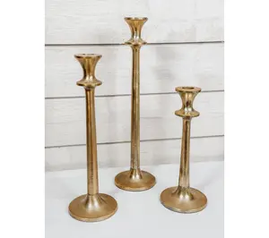 Simply Stunning Set of 3 Taper Holders by Janine Graff