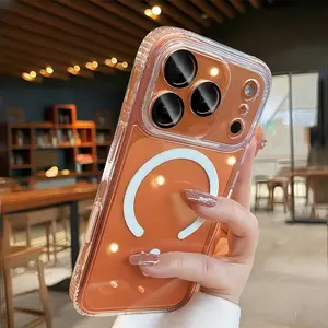 【 iPhone17 case 】Anti-fall magnetic of airbag Phone case iphone17 Pro Max 16  Air for iPhone case silicone soft shell TPU shockproof