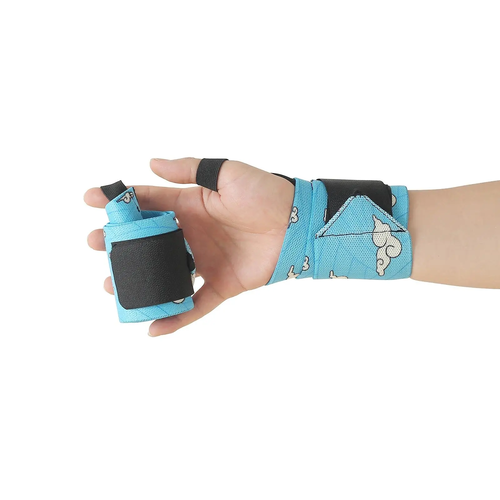 Anime Cloud Wrist Wraps, Padded Heavy-Duty Elastic Supports for Men & Women - Gym Accessories for Powerlifting, Weightlifting & Bodybuilding