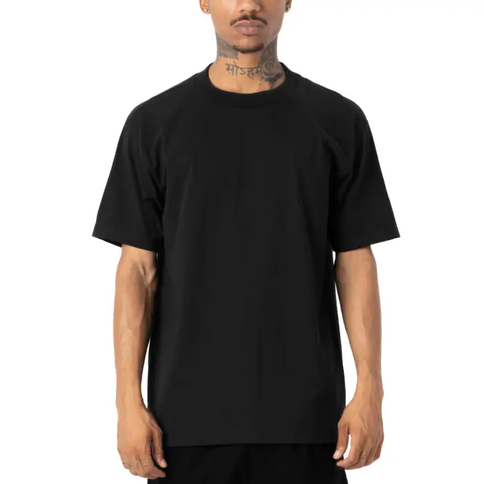 Pro Club Men's Heavyweight Cotton Short Sleeve T-Shirt - Relaxed Fit, Breathable Fabric, Casual Style, Durable Construction for Sports and Daily Wear