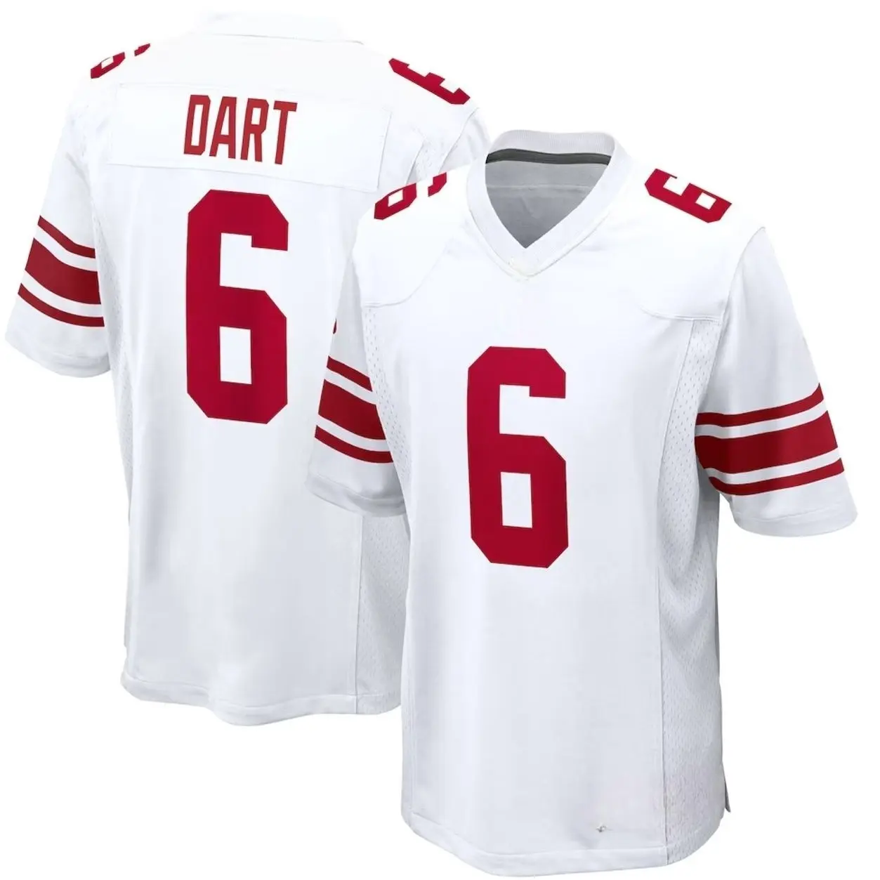 Unisex Football inspired by Skattebo 44 New York Game Jersey - White