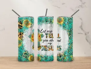 My Jesus Tumbler - 20oz, Leak Proof, Double Walled Steel sublimation