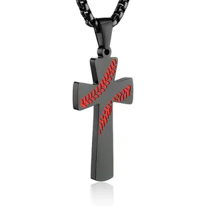 Baseball  Pendant, I CAN DO  THINGS STRENGTH  Verse Stainless Steel Necklace