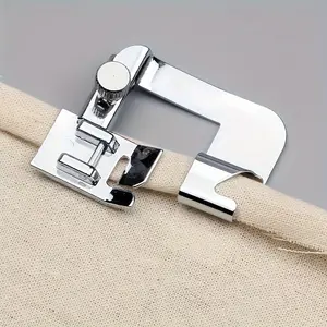 One Piece of Multifunctional Hemming Roller Presser Foot - Sewing Machine Accessory Suitable for 6/8 Models.