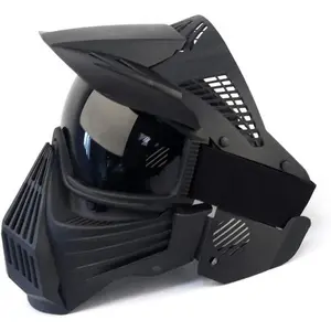 Tactical Mask Airsoft Masks, for Airsoft BB Hunting, CS Game Full Face Tactical Gear, Impact Resistant with Goggles, Motocross Skiing Outdoor Activities