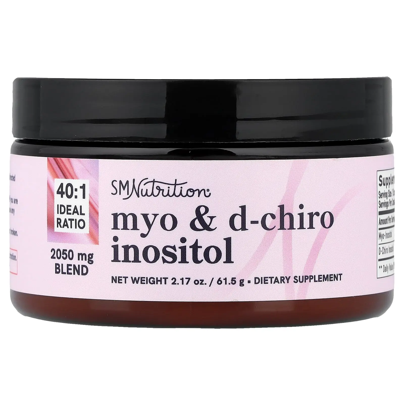 SMNutrition Myo & D-Chiro Inositol Powder, 2.17 oz (61.5 g)