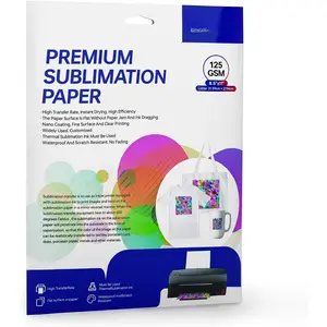 Sublimation Paper 8.5x11 Inch 30 Sheets Sublimation Blanks Transfer Paper For Inkjet Printer ,125 gsm