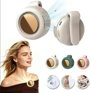 Portable Silent Mini Bladeless Fan, 3-Speed Adjustable Hanging Waist Fan, Phone Cooling & Personal Fan, 360° Rotation, Rechargeable Handheld Turbo Fan for Outdoor Travel, Ideal Gift for Mother's Day