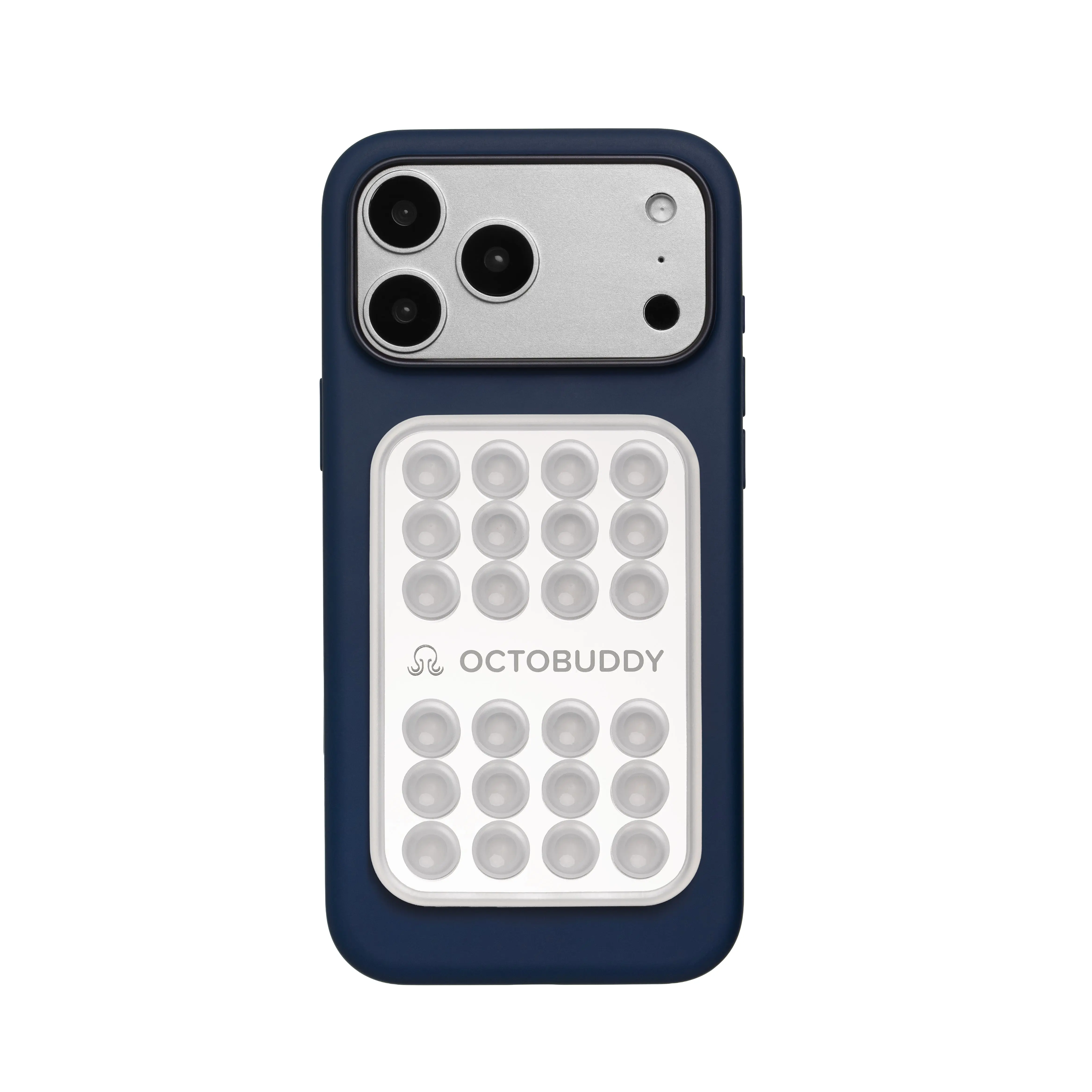 OCTOBUDDY Original Durable Mirror Phone Mount - Stick-On Mirror Accessory with Grip & Stand for Smartphone Hands-Free Filming, Get-Ready Content & Daily Use (Phone Accessories Included)