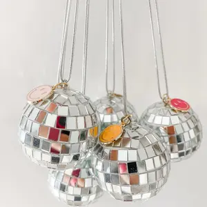 Disco Ball Car Charm - Cute Car Accessories with Colorful Reflections, Fun Design for Girls, Perfect for Party and Daily Routine