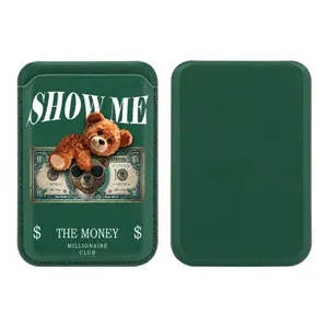 Magnetic Phone Card Holder - Show Me The Money Millionaire Club Design, Secure Stylish Mobile Accessories for Smartphones