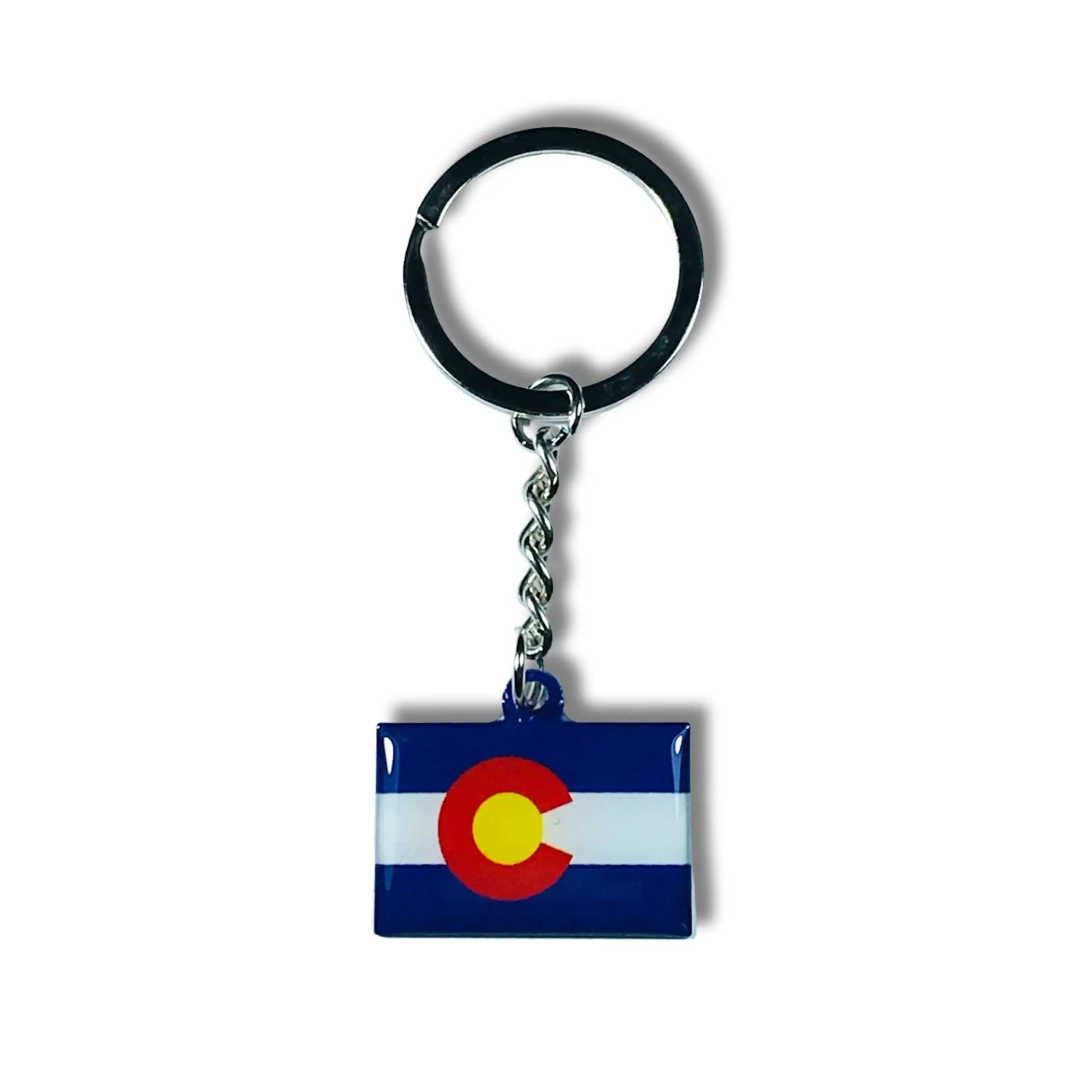 Metal Keychain - State Flag  Colorado - USA