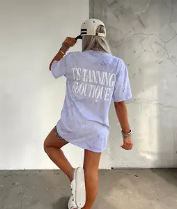 Purple And White TTB Logo Graphic T-shirt