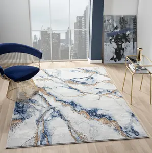Sam's Rugs Ultra Soft Area Rug - Modern Abstract Design for Indoor Living Room & Bedroom - Stain Resistant, Easy to Clean