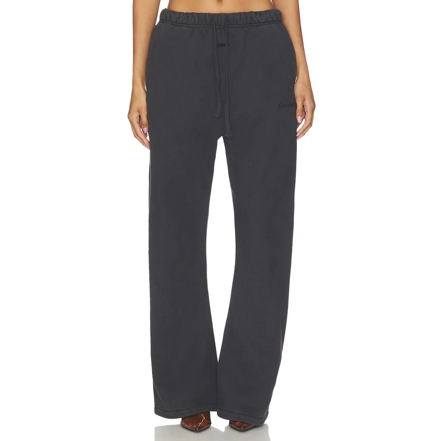 Fear of God ESSENTIALS Signature Classic Fit Flare Sweatpant in Faded Black