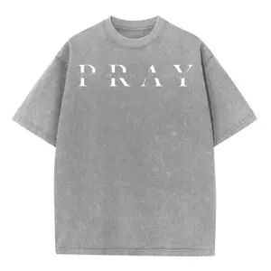 Comfort Colors Pray For It Shirt Religious Unisex T-Shirt 100% Cotton Classic Fit OEKO-TEX Certified Low-Impact Dyes Christian Tee