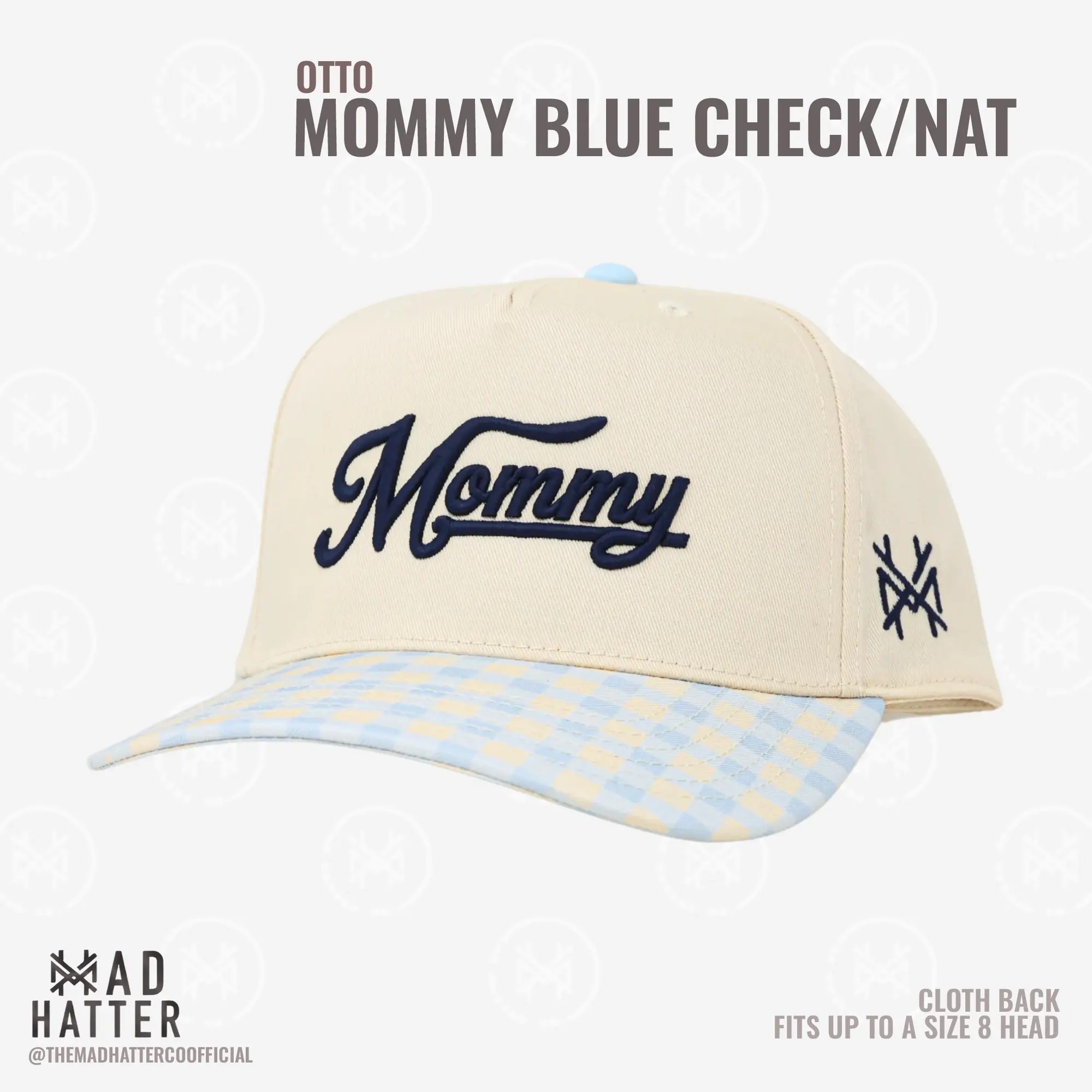 Retro Blue Check/Nat