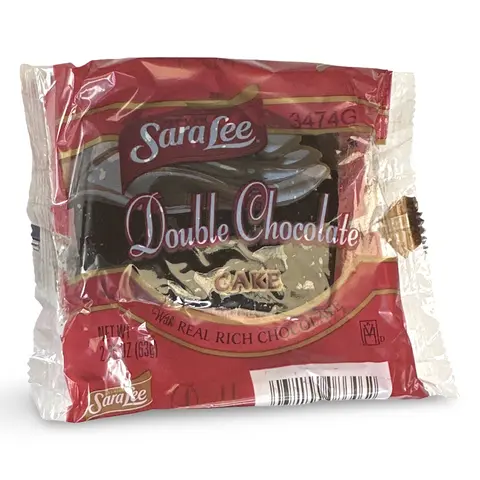 Sara Lee Iced Double Chocolate Cake – 2.5 oz Individually Wrapped Chocolate Snack Cakes, Pack of 12