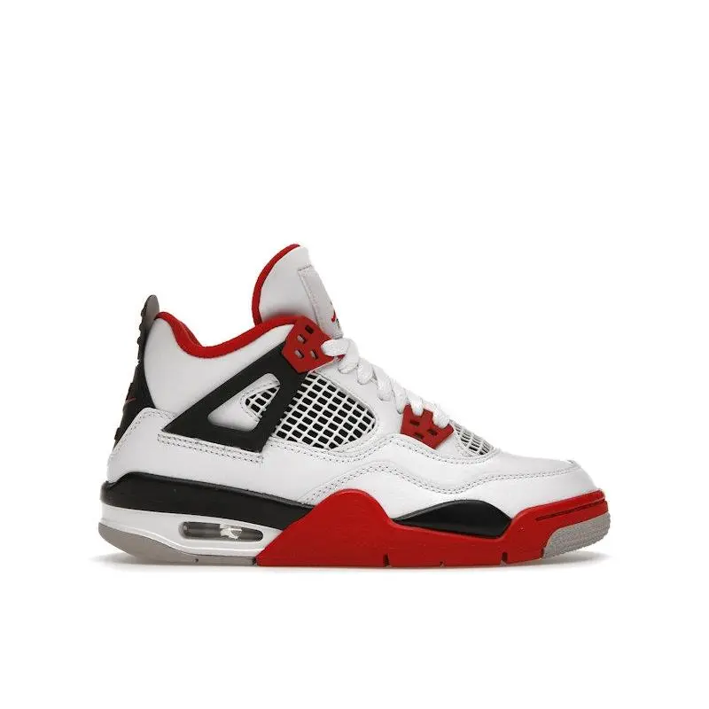 Jordan Kid's 4 Retro Fire Red (2020) Basketball Shoes, from StockX