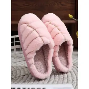 DIOLV Concha Pantuflas Memory Foam Cute Bread Slippers for Women Men Mexican Soft Plush House Slippers Casual Round Toe Pull-On Warm Comfortable Footwear