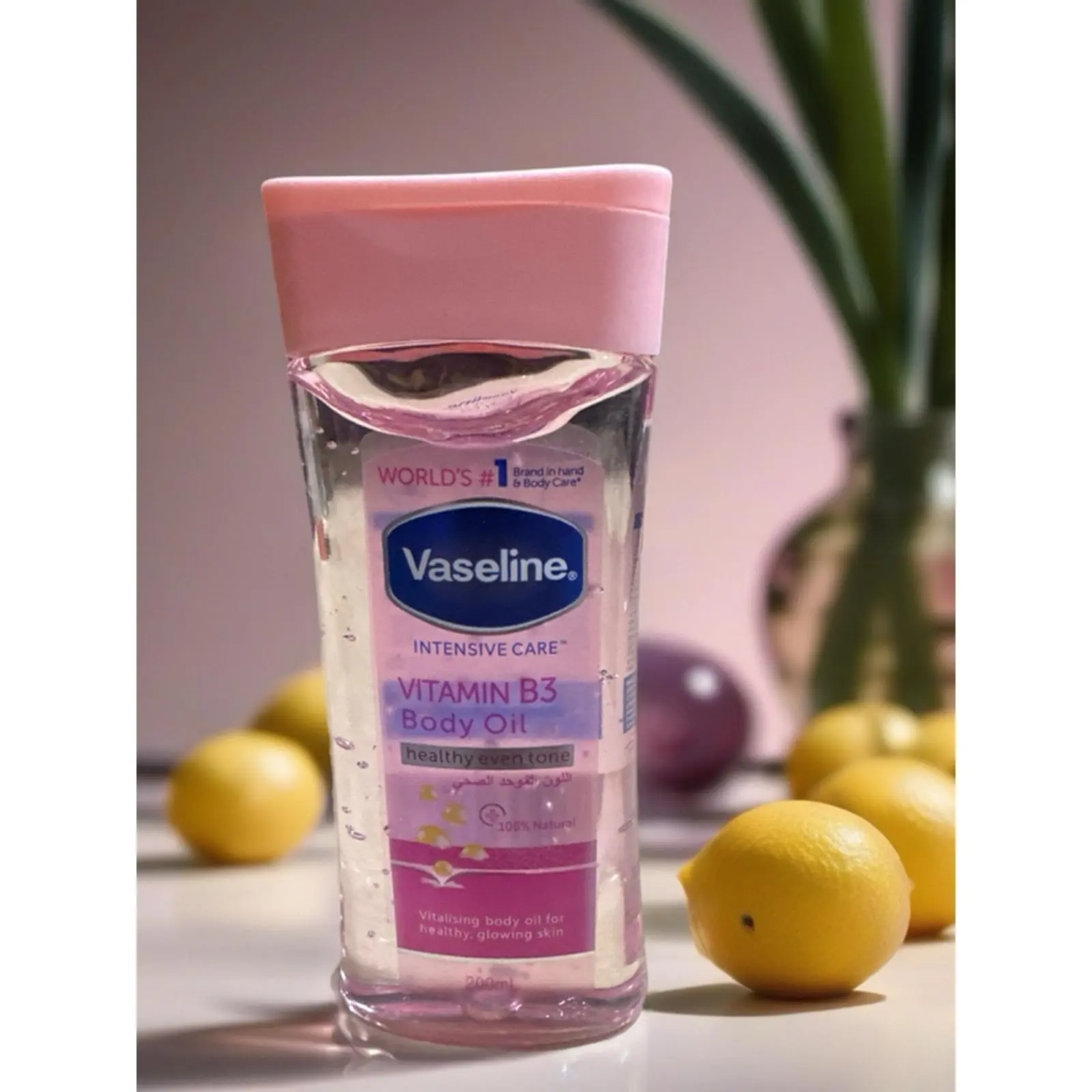 Vaseline Intensive Care Vitamin B3 Body Oil for Healthy Glowing Skin - World's #1 Trusted Body Care Product