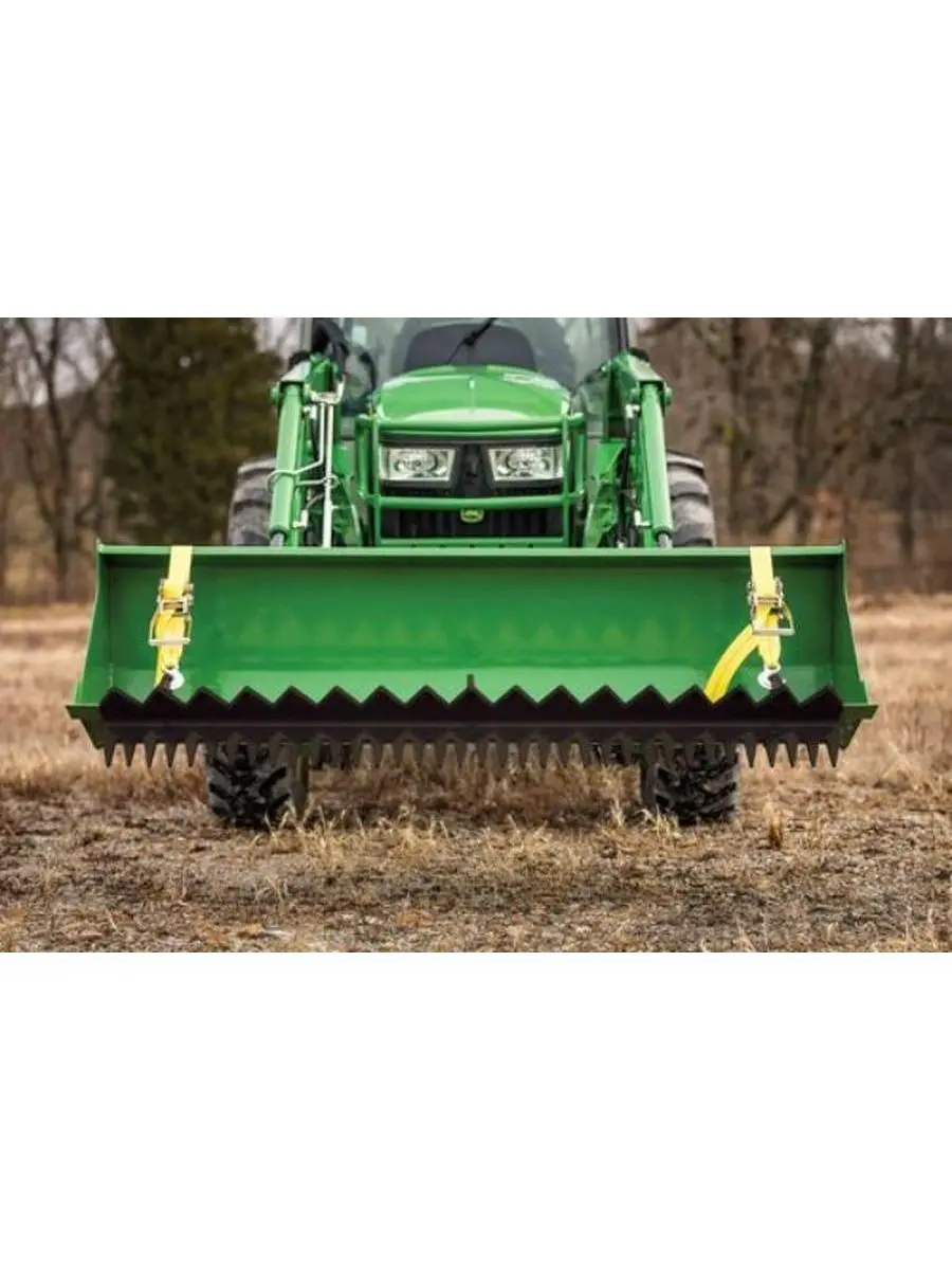 Tarter BR52 52 in. Bucket Rake - Black, Bucket Mount, Corrosion Resistant, Grade 50 Steel, for Driveway Prep, Compatible with Ratchet Straps