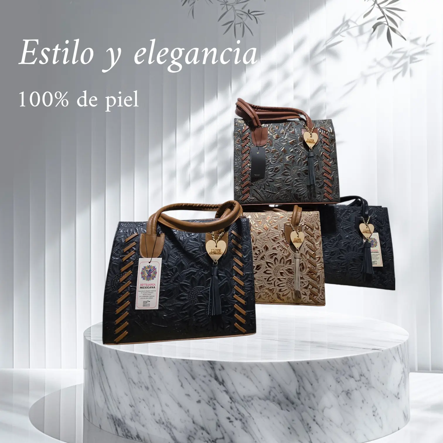 Bolsas artesanales de piel