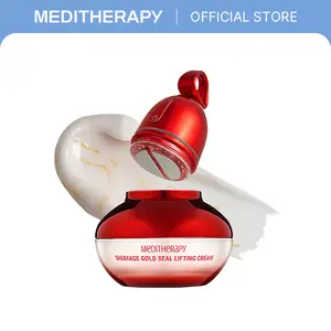 [MEDITHERAPY Official] Shumage GlowLift Cream with Built-In Beauty Device | High-Frequency Face Firming & Contouring Set | Tightens Sagging Cheeks & Jawline | Gold-Layer Lifting Texture for Glow Boost & Mirror Skin