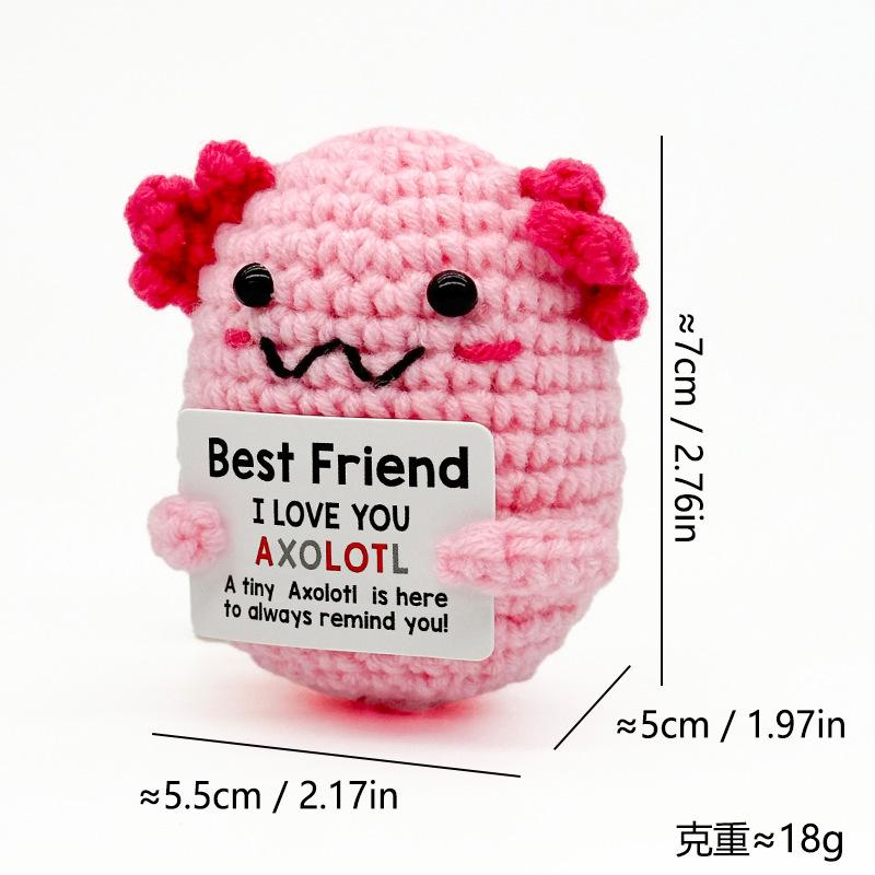 Fun & Cute Crochet Dolls Creative Knitted Ornaments Playful Desk Decor Pieces for Boyfriend Meaningful Women Empowerment Plush Toys Spread Positivity Funny Cheer-Up Gift | Great for BFFs, Lovers & Kids' Valentine Exchanges  awe struck crochet