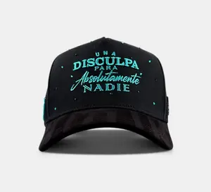 Una Disculpa Para Absolutamente Nadie BLK Aqua Snapback Original Cap with Tags