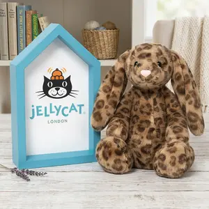 Jellycat Cobblehop Leopard Bunny Stuffed Animal, Soft Plush Doll, Special Gift for Her, Comes with Dust Bag, NWT