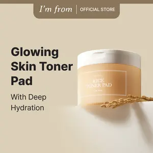 [I'M FROM OFFICIAL SHOP] A Brand-new Rice Toner Pad (140ml, 60pads) Offering a radiant, glowing complexion with deep moisture, improved elasticity, and enhanced texture. Ideal for dry, dull, and rough skincare Smooth Comfort