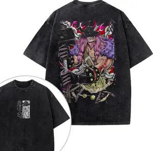 Loki Shirt, Manga Clothing, Vintage Big Mom Bootleg Style Shirt One Piece Graphic Tee, Retro Anime 90s Aesthetic Unisex Cotton Crewneck T-Shirt Menswear Womenswear Streetwear Top