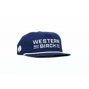 Western Birch Rope Hat & Box of Tees - Navy Blue