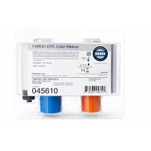 Fargo 045610 YMCKO Color Ribbon for DTC1500 – Full-Color ID Card Printer Ribbon (YMCKO) – Genuine Fargo Consumable