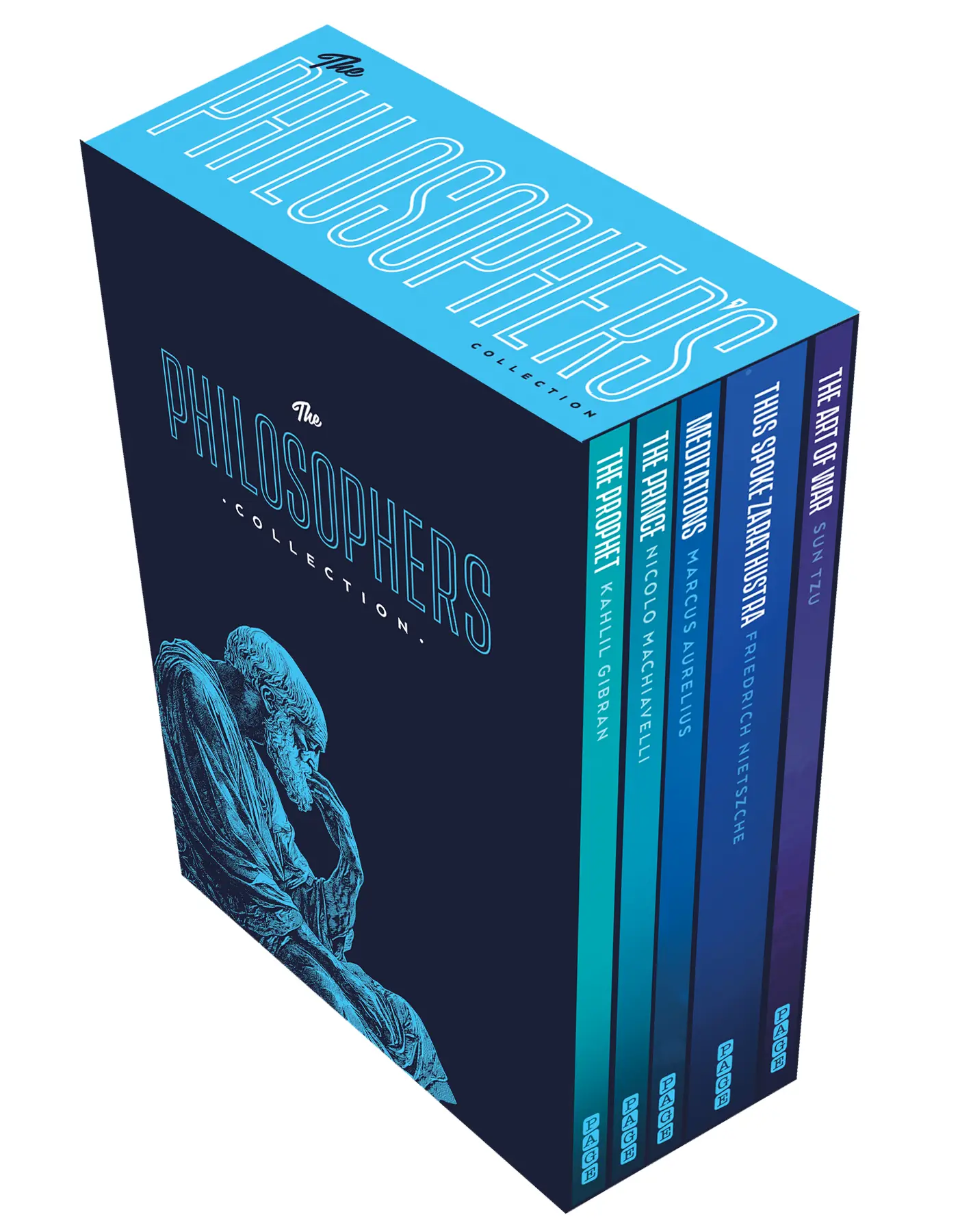 Philosophers' Complete Wisdom Paperback Box Set Bundle - Includes The Art of War, The Prophet, Marcus Aurelius Works; Political Insights, Influential Strategies, Reflection for Literature & Art Enthusiasts