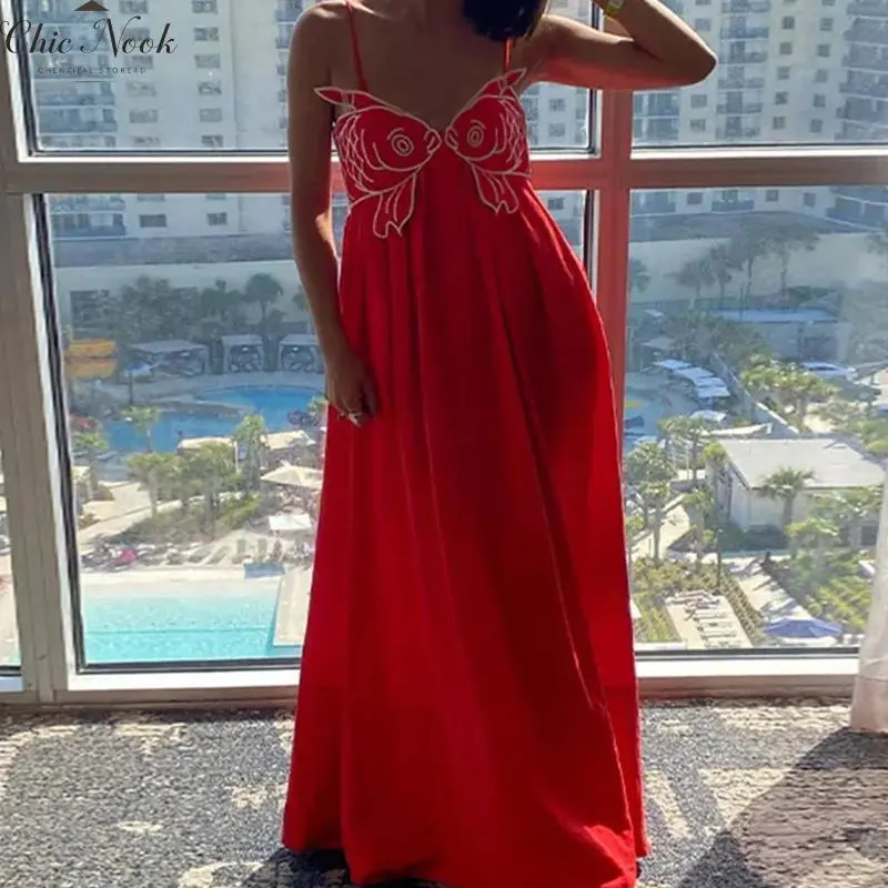 Womens Koi Fish Long Strap Dress 3D Fish High Waist Maxi Cami Dress - TikTok Shop Womens Koi Fish Long Strap Dress 3D Fish High Waist Maxi Cami Dress - TikTok Shop