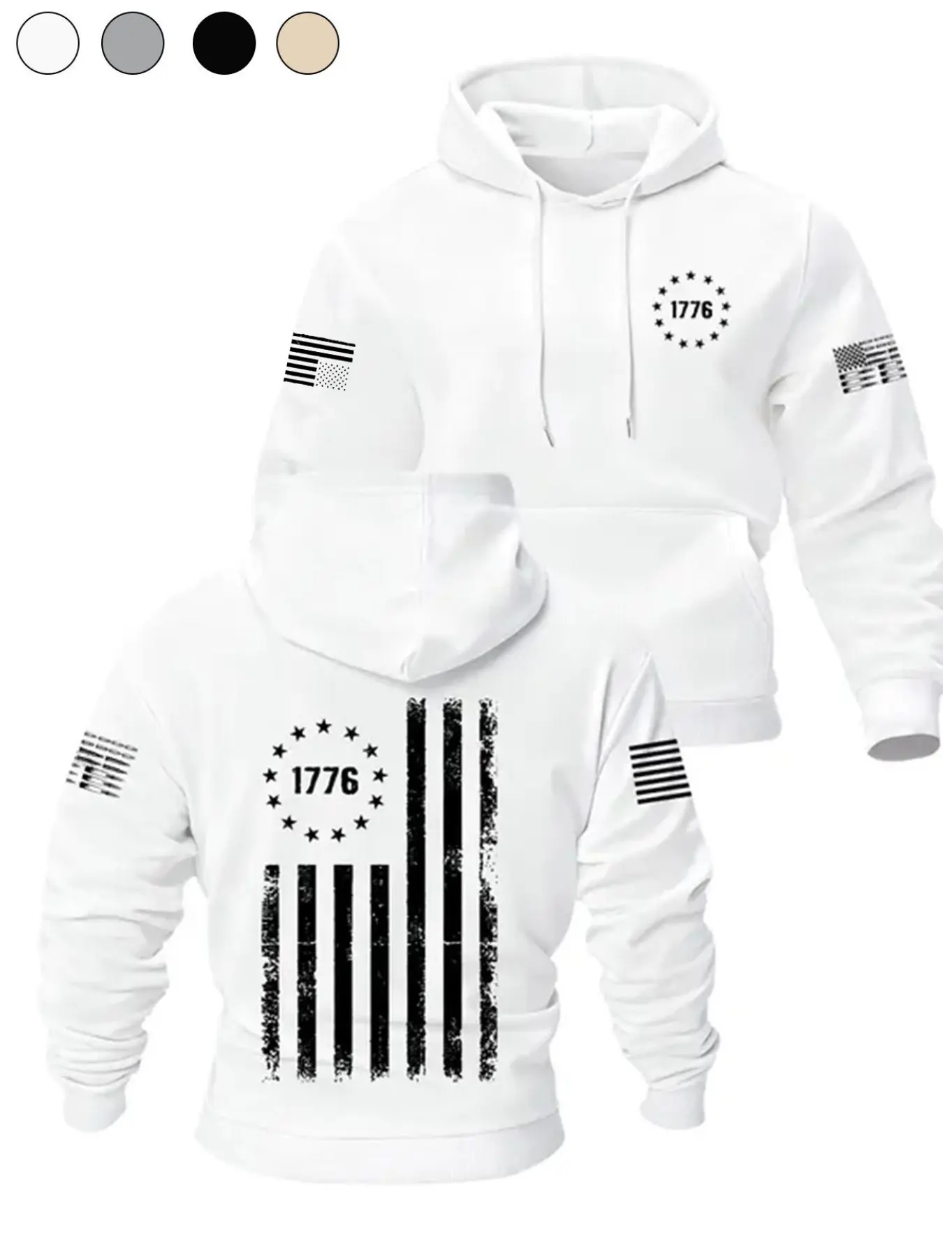Men's Fitted Hooded Sweatshirt, Outdoor Training Sport Pullover, Athletic Training Apparel, Multi-Functional Arm Patch Pocket, Military Patriotic Theme Tee, Athletic Hoodie, Sports Sweatshirt, Hoodies, Athletic Sports Clothing, Athletic Style